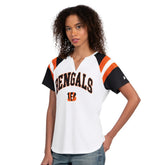 Cincinnati Bengals Starter Women's Game On Notch Neck T-Shirt White | NFL