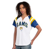 Los Angeles Rams Starter Women's Game On Notch Neck T-Shirt White | NFL