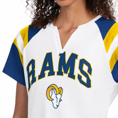 Los Angeles Rams Starter Women's Game On Notch Neck T-Shirt White | NFL