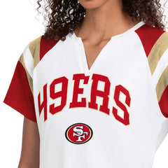 San Francisco 49ers Starter Women's Game On Notch Neck T-Shirt White | NFL