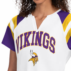 Minnesota Vikings Starter Women's Game On Notch Neck T-Shirt White | NFL