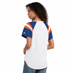 Denver Broncos Starter Women's Game On Notch Neck T-Shirt White | NFL
