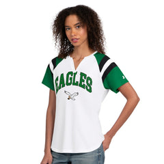 Philadelphia Eagles Starter Women's Game On Notch Neck T-Shirt White | NFL
