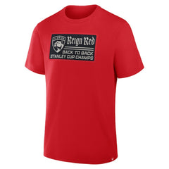 Florida Panthers Back-To-Back Stanley Cup Champions Reign Red T-Shirt - Red - NHL
