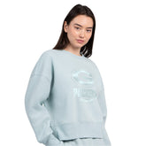 Green Bay Packers Starter Women's Travel Pastels Boxy Fleece Sweatshirt Mint | NFL