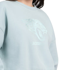 Jacksonville Jaguars Starter Women's Travel Pastels Boxy Fleece Sweatshirt Mint | NFL