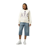 New York Mets Mitchell & Ness Women's Premium Oversized Crewneck Sweatshirt - MLB