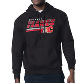 Calgary Flames Starter Logo Push Fleece Hoodie - Black - NHL