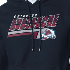Colorado Avalanche Starter Logo Push Fleece Hoodie - Navy - NHL