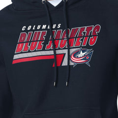 Columbus Blue Jackets Starter Logo Push Fleece Hoodie - Navy - NHL