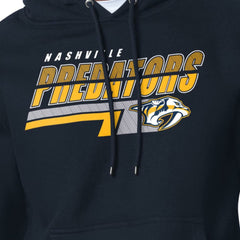 Nashville Predators Starter Logo Push Fleece Hoodie - Navy - NHL