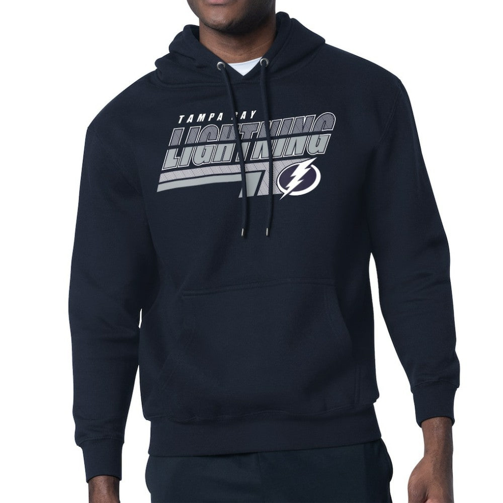 Tampa Bay Lightning Starter Logo Push Fleece Hoodie - Blue - NHL