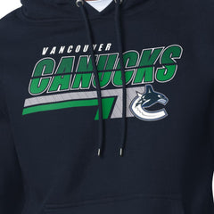 Vancouver Canucks Starter Logo Push Fleece Hoodie - Blue - NHL