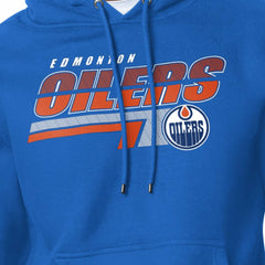 Edmonton Oilers Starter Logo Push Fleece Hoodie - Royal - NHL