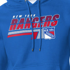 New York Rangers Starter Logo Push Fleece Hoodie - Royal - NHL