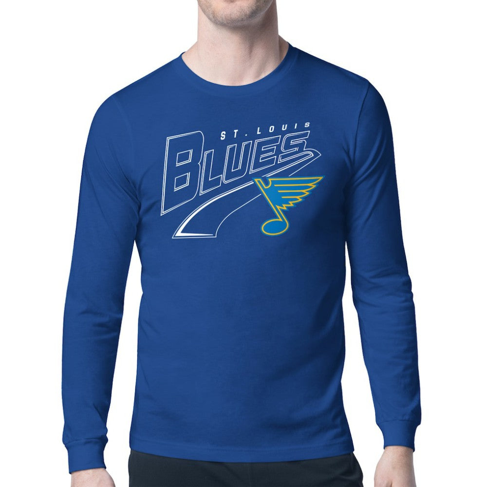 St. Louis Blues Starter Modern Tailsweep Long Sleeve T-Shirt - Blue - NHL