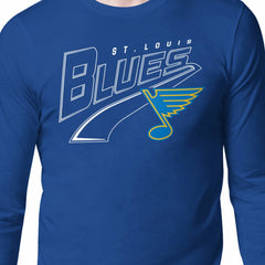 St. Louis Blues Starter Modern Tailsweep Long Sleeve T-Shirt - Blue - NHL
