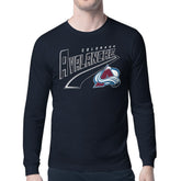 Colorado Avalanche Starter Modern Tailsweep Long Sleeve T-Shirt - Navy - NHL