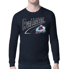 Colorado Avalanche Starter Modern Tailsweep Long Sleeve T-Shirt - Navy - NHL