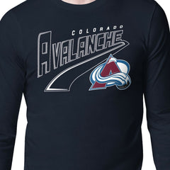 Colorado Avalanche Starter Modern Tailsweep Long Sleeve T-Shirt - Navy - NHL