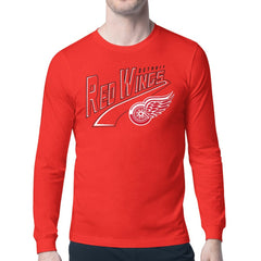 Detroit Red Wings Starter Modern Tailsweep Long Sleeve T-Shirt - Red - NHL