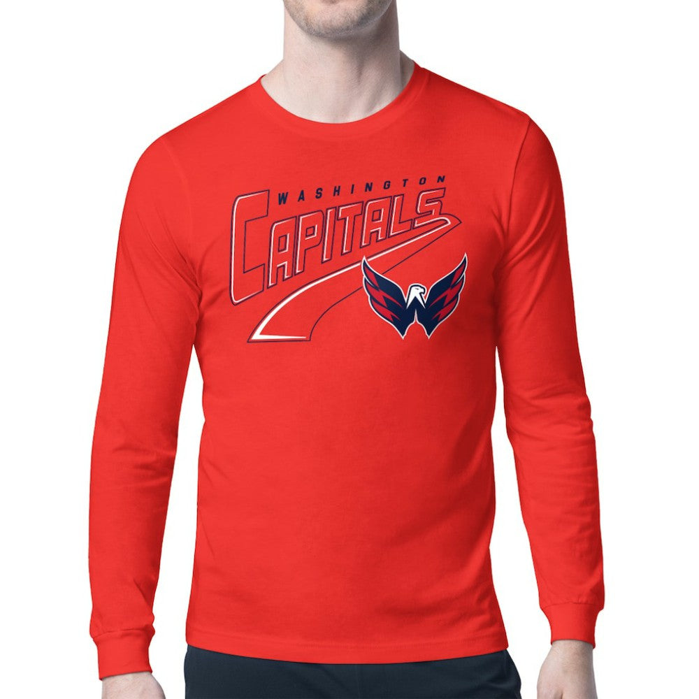 Washington Capitals Starter Modern Tailsweep Long Sleeve T-Shirt - Red - NHL
