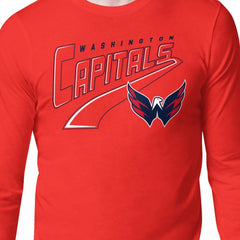 Washington Capitals Starter Modern Tailsweep Long Sleeve T-Shirt - Red - NHL