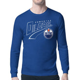 Edmonton Oilers Starter Modern Tailsweep Long Sleeve T-Shirt - Royal - NHL