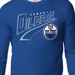Edmonton Oilers Starter Modern Tailsweep Long Sleeve T-Shirt - Royal - NHL