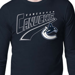 Vancouver Canucks Starter Modern Tailsweep Long Sleeve T-Shirt - Blue - NHL