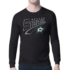 Dallas Stars Starter Modern Tailsweep Long Sleeve T-Shirt - Black - NHL