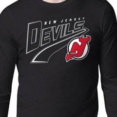 New Jersey Devils Starter Modern Tailsweep Long Sleeve T-Shirt - Black - NHL
