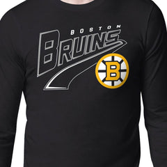 Boston Bruins Starter Modern Tailsweep Long Sleeve T-Shirt - Black - NHL