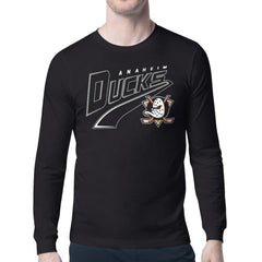 Anaheim Ducks Starter Modern Tailsweep Long Sleeve T-Shirt - Black - NHL