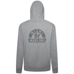 Miami Marlins Levelwear Podium Chenille Logo Full-Zip Hoodie - MLB