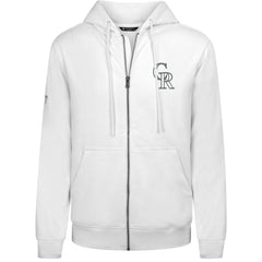 Colorado Rockies Levelwear Podium Chenille Logo Full-Zip Hoodie - MLB