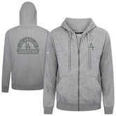 Los Angeles Dodgers Levelwear Podium Chenille Logo Full-Zip Hoodie - MLB