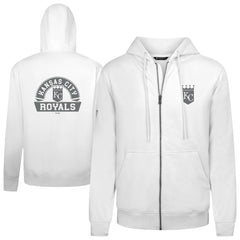 Kansas City Royals Levelwear Podium Chenille Logo Full-Zip Hoodie - MLB