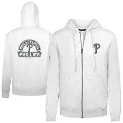 Philadelphia Phillies Levelwear Podium Banner Arch Full-Zip Hoodie - MLB