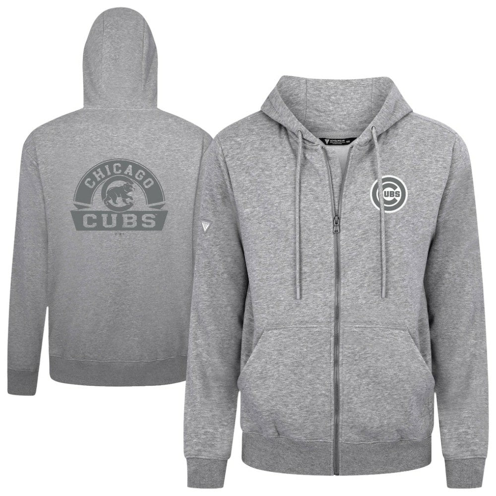 Chicago Cubs Levelwear Podium Banner Arch Full-Zip Hoodie - MLB