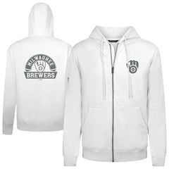 Milwaukee Brewers Levelwear Podium Banner Arch Full-Zip Hoodie - MLB