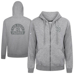 San Diego Padres Levelwear Podium Banner Arch Full-Zip Hoodie - MLB