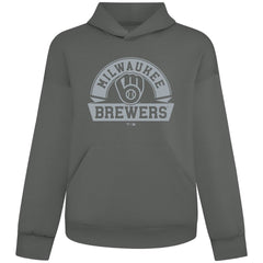 Milwaukee Brewers Levelwear Luxe Signature Banner Arch Tri-Blend Hoodie - MLB