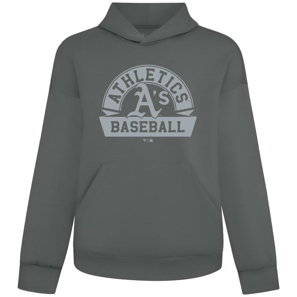 Athletics Levelwear Luxe Signature Banner Arch Tri-Blend Hoodie - MLB