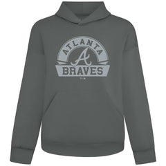 Atlanta Braves Levelwear Luxe Signature Banner Arch Tri-Blend Hoodie - MLB