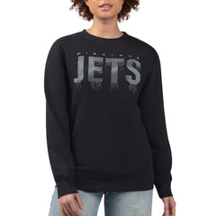 Winnipeg Jets G-III 4Her by Carl Banks Women's Metallic Drop Printed Fleece Sweatshirt - Black - NHL