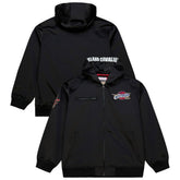 Cleveland Cavaliers Hardwood Classics Nights Walk the Tunnel Satin Bomber Full-Snap Hooded Jacket Black - NBA