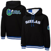 Dallas Mavericks Hardwood Classics Nights Playmaker Fleece Hoodie Black - NBA