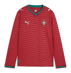 Portugal National Team Youth 2026 Home Replica Long Sleeve Jersey Red | Puma discount