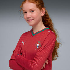 Portugal National Team Youth 2026 Home Replica Long Sleeve Jersey Red | Puma discount